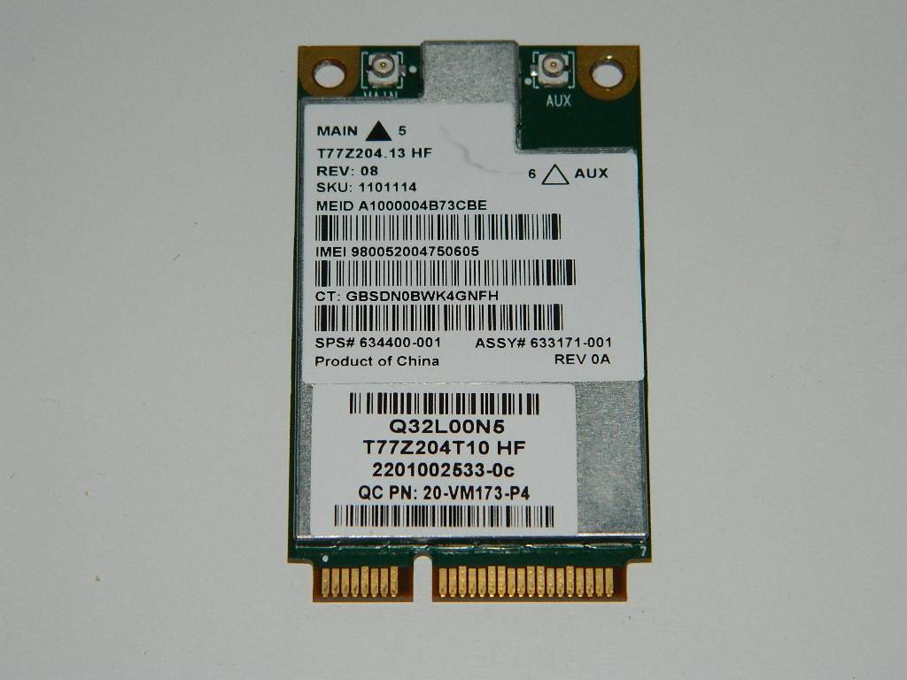 HP Elitebook 8460P Module WWAN T77Z204.13