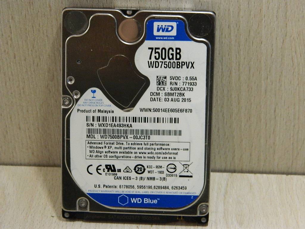 Disque dur WD 750GB WD7500BPVX